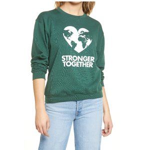 Brand New Women's Sub Urban Riot Stronger Together Graphic Sweatshirt Small G437